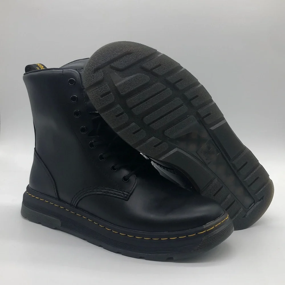 Mens Dr. Martens Crewson Black/Yellow 31222001 New with box - Picture 2 of 6